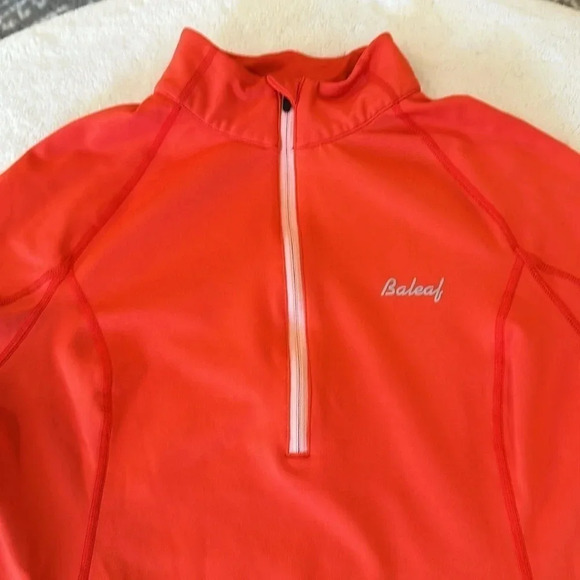 BAYLEAF Sport Women’s Yoga Thermal Quarter zip in coral color size M - Picture 3 of 9